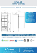 Dukers DSM-12R One Glass Door Refrigerator