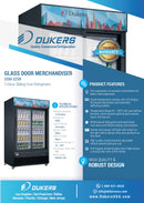 Dukers DSM-32SR Two Glass Sliding Door Refrigerator