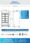 Dukers DSM-32SR Two Glass Sliding Door Refrigerator