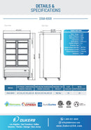 Dukers DSM-40SR Two Glass Sliding Door Refrigerator