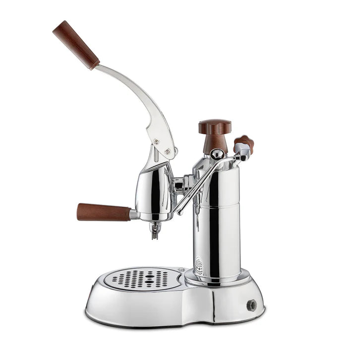 La Pavoni "Stradivari" Europiccola 8 Cup - Chrome with Wood