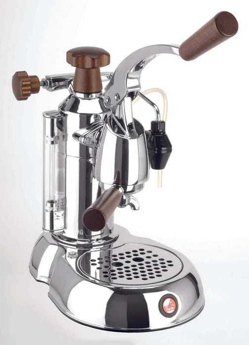 La Pavoni "Stradivari" Europiccola 8 Cup - Chrome with Wood