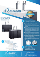 Dukers 48" Kegerator - Solid Door