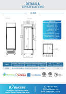 Dukers LG-430 One Glass Door Refrigerator