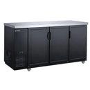 Dukers 72" Back Bar Cooler - Solid Door