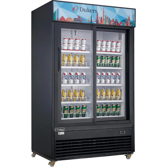 Dukers DSM-47SR Two Glass Door Sliding Refrigerator